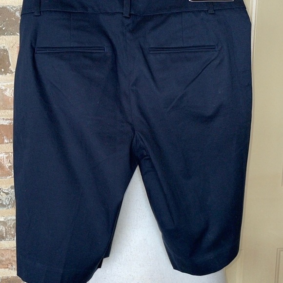 Ann Taylor Navy Boardwalk Shorts Devin Slimfit Tailored 11” Inseam Longline Sz 2 - Picture 4 of 16